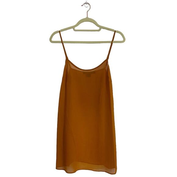 French Connection Sheer Orange Camisole Sz 4 - Picture 1 of 7